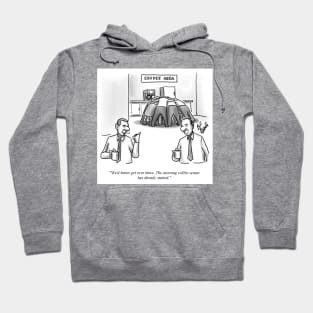 Classic Office Coffee Scrum Cartoon Hoodie